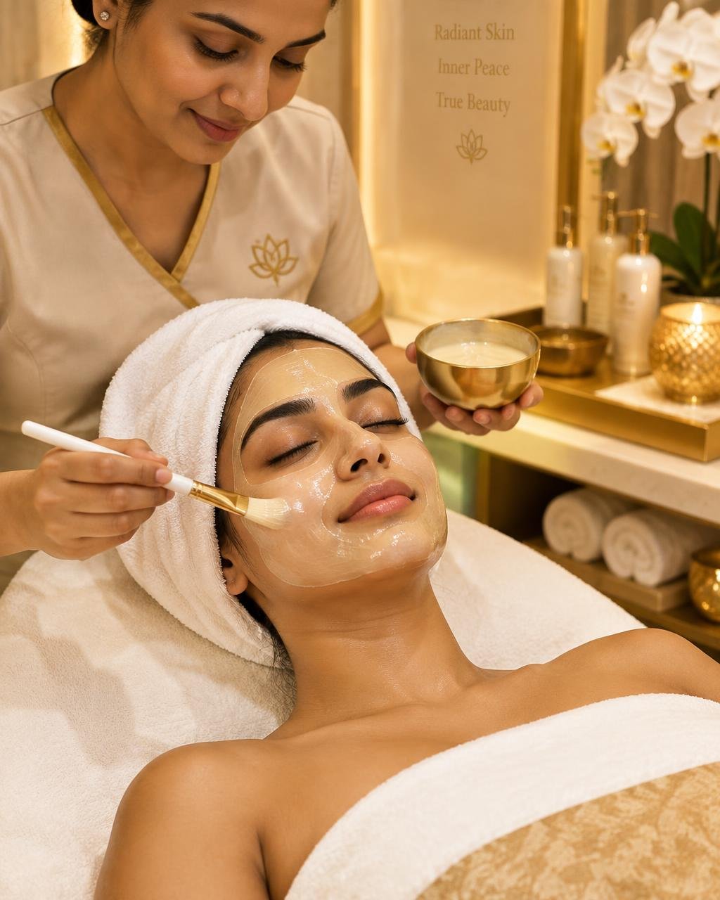 Glow-boosting facial treatment